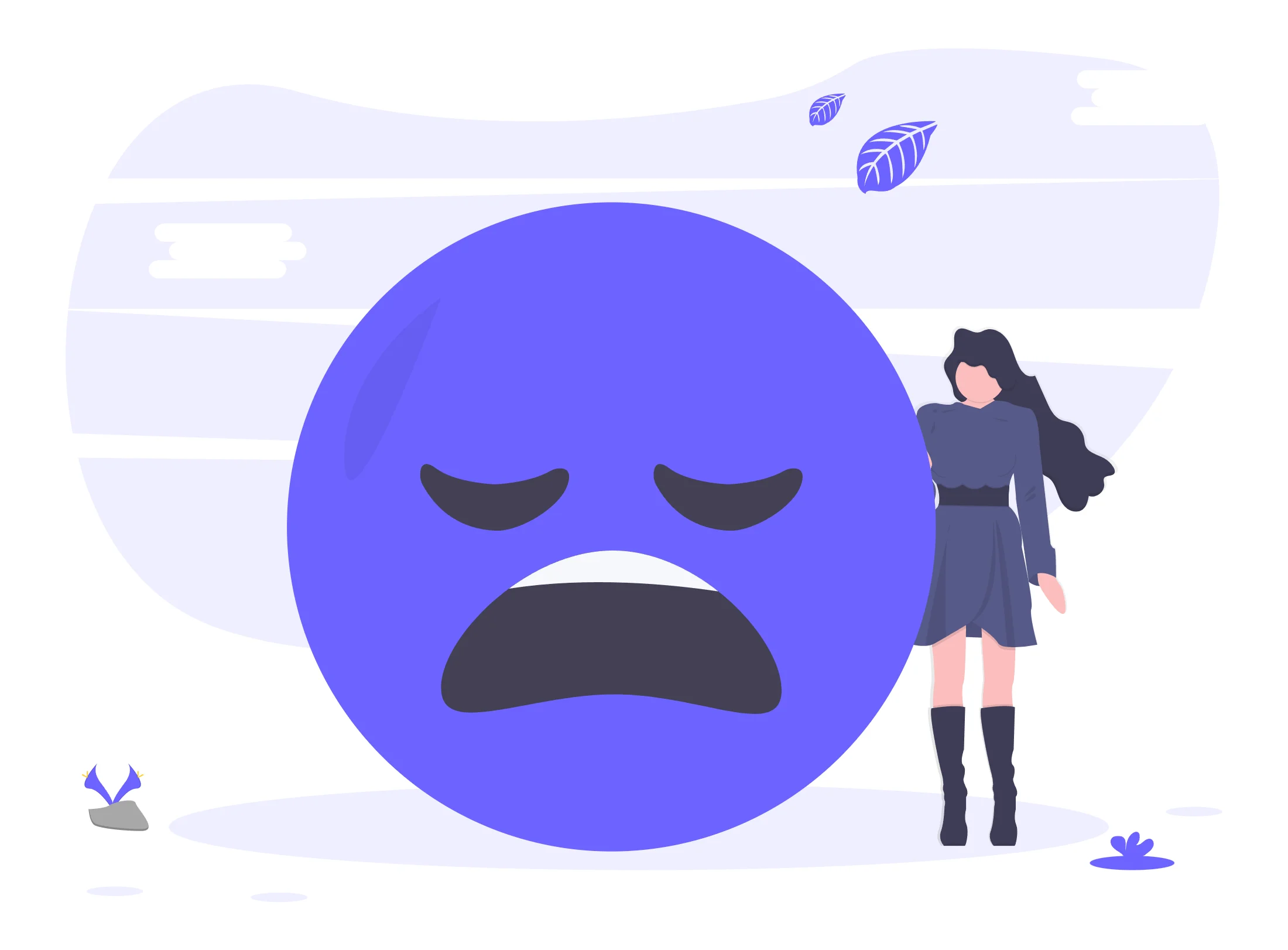 A Person looking at a dark void