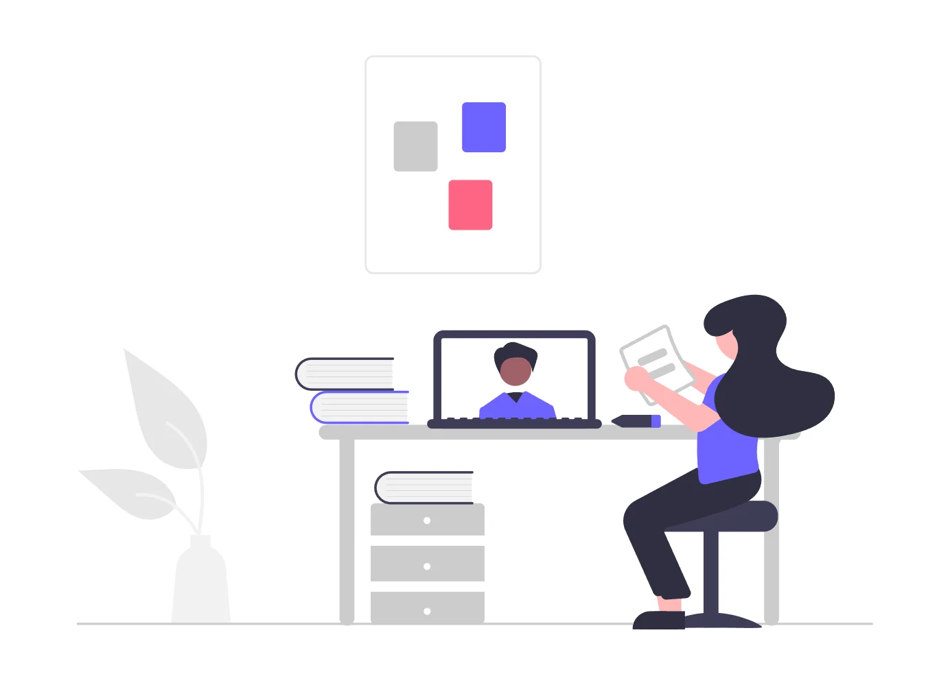 A Person looking at a dark void